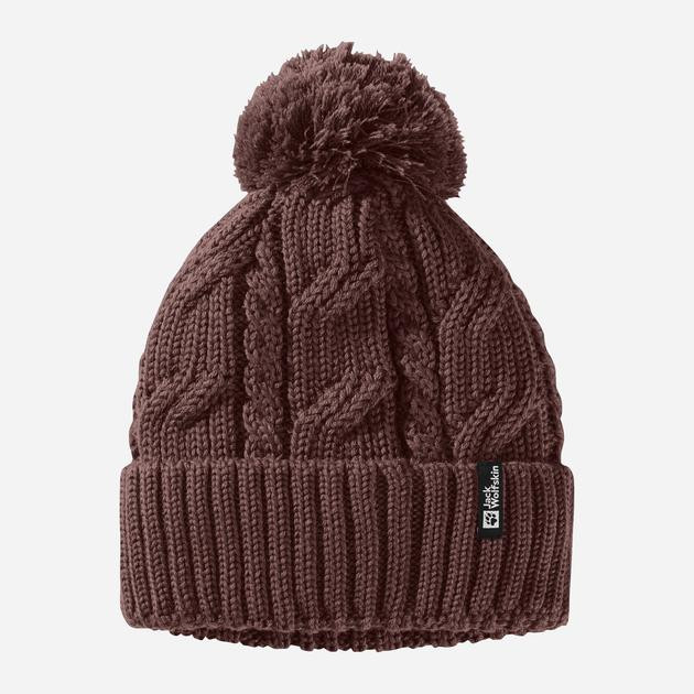 Jack Wolfskin Шапка  Pompom Beanie 1905092-J0127 One size Теракотова (4064886302852) - зображення 1