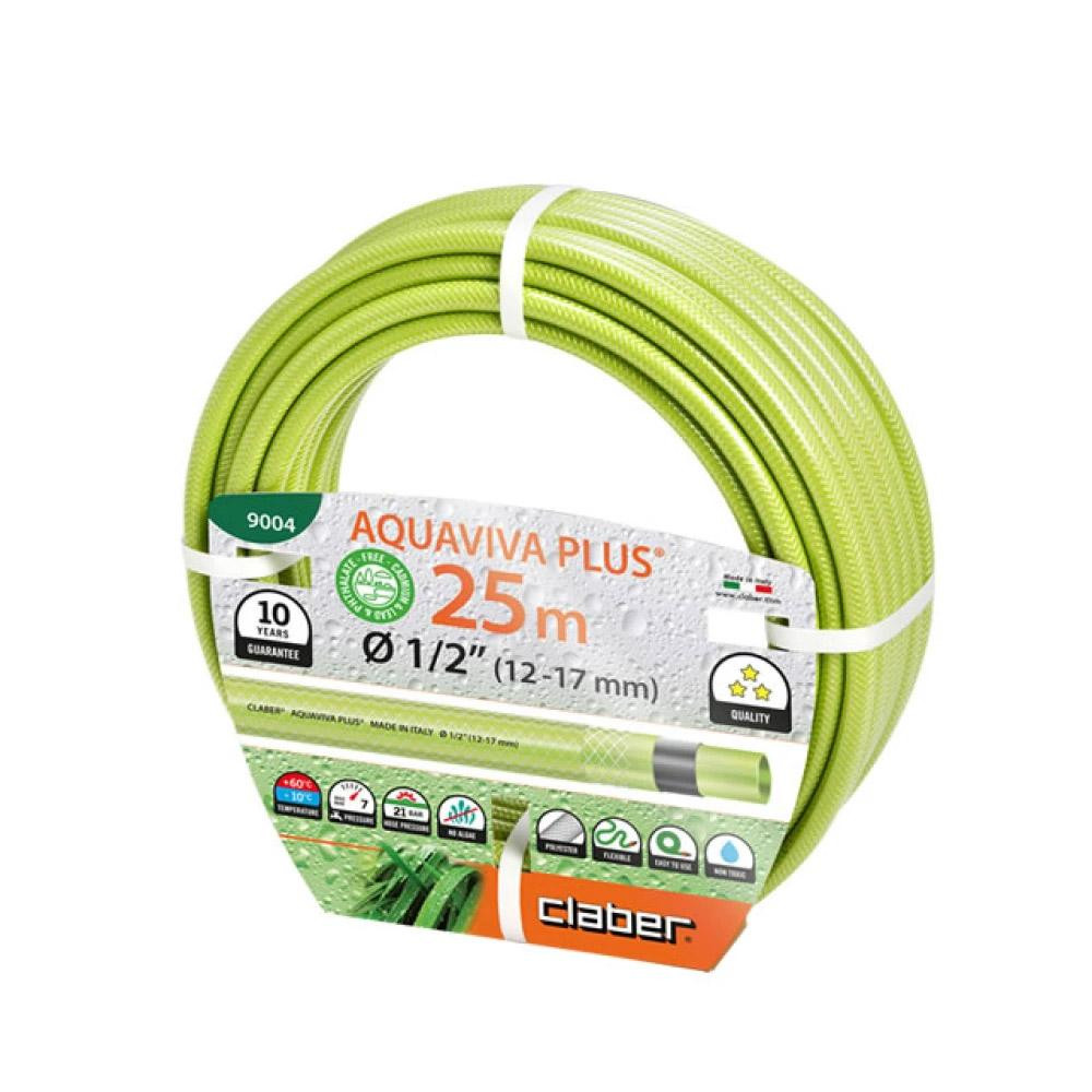 CLABER Шланг поливальний  Aquaviva Plus 81869 1/2", 25м , салатовий (81869) - зображення 1