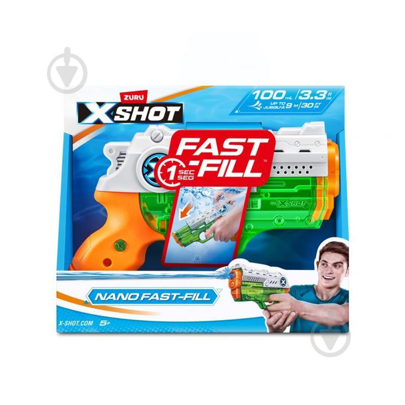 Zuru X-Shot Водний бластер Fast-Fill Nano (56333R) - зображення 1