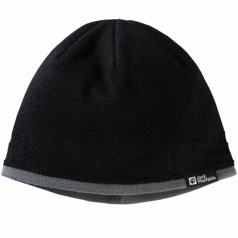 Jack Wolfskin Шапка  Brand Beanie 1911801-6000 One Size Чорна (4064993859546) - зображення 1