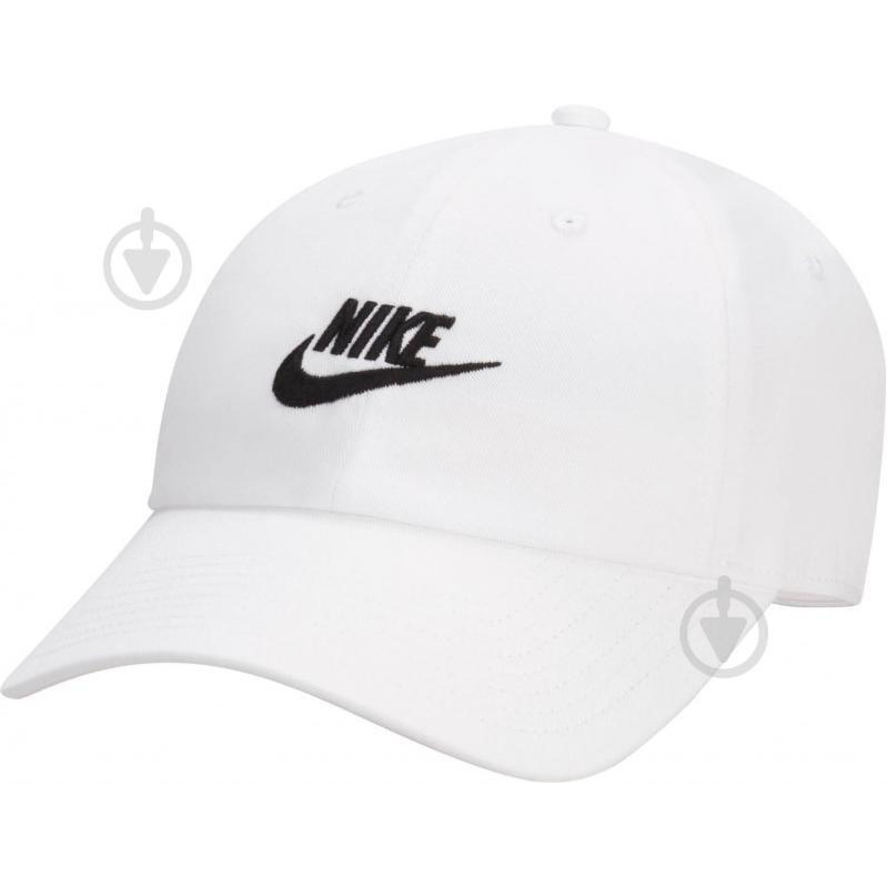 Nike Кепка  CLUB CAP U CB FUT WSH L FB5368-100 S/M Біла/Чорна (0196606810850) - зображення 1