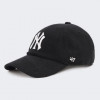 47 Brand Чорна кепка  NEW YORK YANKEES THICK CORD 47bTHCKC17EWS-BK - зображення 1