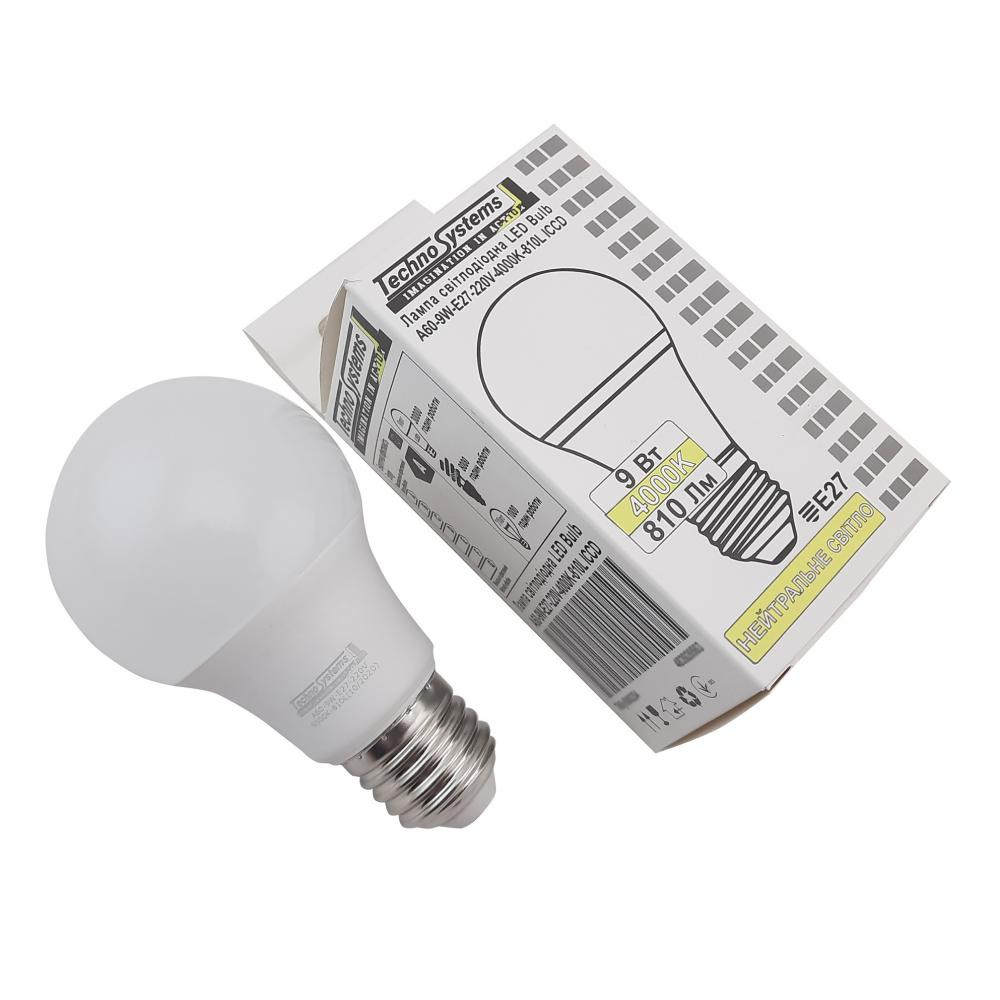 TechnoSystems LED Bulb 9W.E27.A60.4000K Golden (TNSy5000040) - зображення 1