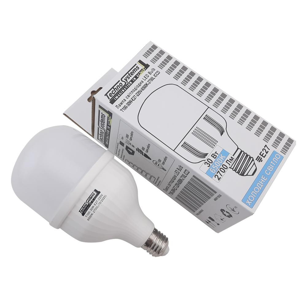 TechnoSystems LED Bulb 30W.E27.T100.6500K Golden Alum (TNSy5000635) - зображення 1