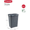 Curver Корзина для белья "Rattan Style" (60 л) 00707 - зображення 7