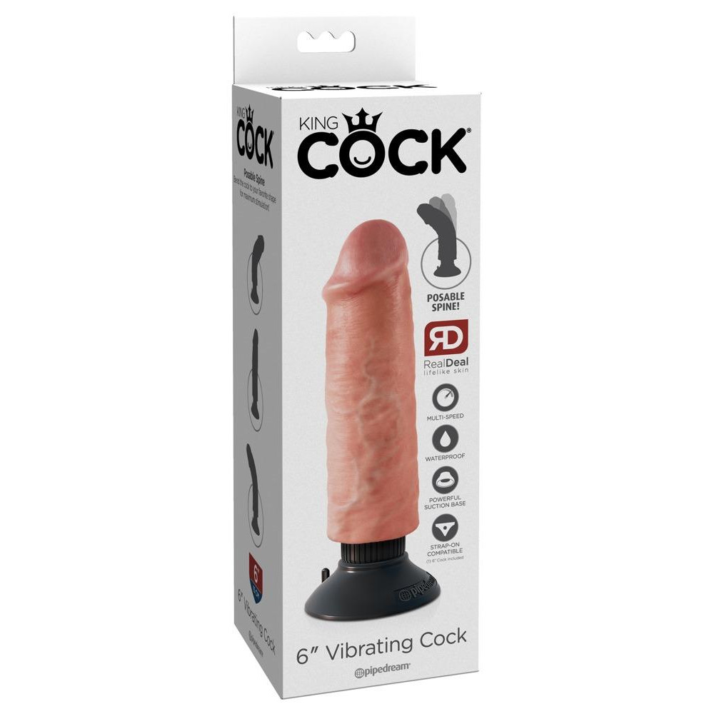 Pipedream Products King Cock, бежевий (PB541893) - зображення 1