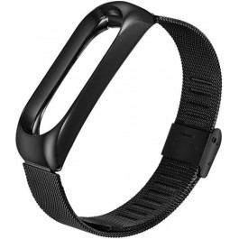   BeCover Ремінець Metal  для Xiaomi Mi Band 3/4 Black (704651)