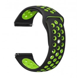   BeCover Ремешок  Nike Style для Amazfit Stratos 1/2/2S/3/GTR 2/GTR 47mm/GTR Lite 47mm/Nexo/Pace Black-Green