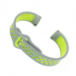   BeCover Ремешок  Nike Style для Amazfit Stratos 1/2/2S/3/GTR 2/GTR 47mm/GTR Lite 47mm/Nexo/Pace Gray-Green (