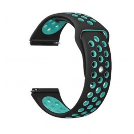   BeCover Ремешок  Nike Style для Amazfit Stratos 1/2/2S/3/GTR 2/GTR 47mm/GTR Lite 47mm/Nexo/Pace Black-Blue (