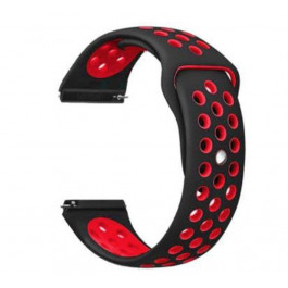   BeCover Ремешок  Nike Style для Amazfit Stratos 1/2/2S/3/GTR 2/GTR 47mm/GTR Lite 47mm/Nexo/Pace Black-Red (7