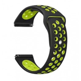   BeCover Ремешок  Nike Style для Amazfit Stratos 1/2/2S/3/GTR 2/GTR 47mm/GTR Lite 47mm/Nexo/Pace Black-Yellow