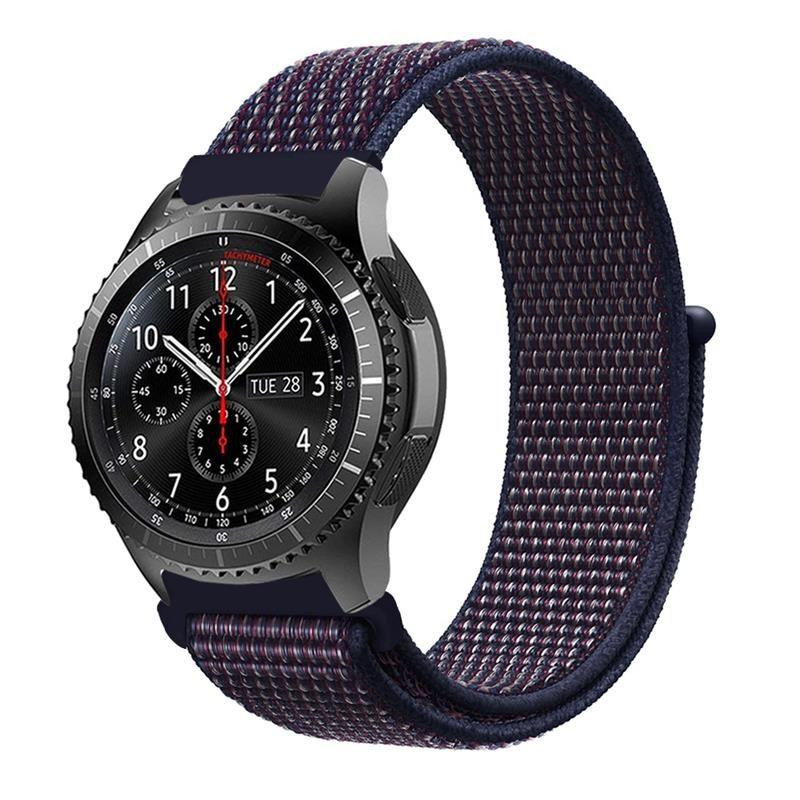 BeCover Ремешок  Nylon Style для Amazfit Stratos 1/2/2S/3/GTR 2/GTR 47mm/GTR Lite 47mm/Nexo/Pace Deep Blue ( - зображення 1