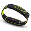 BeCover Ремінець Vents Style для Xiaomi Mi Smart Band 5/6/7 Black-Green (705152) - зображення 3