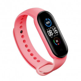   BeCover Силіконовий ремінець для Xiaomi Mi Smart Band 5 / Mi Smart Band 6 Pink (705069)