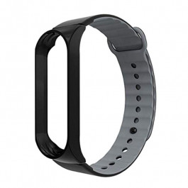   ArmorStandart Ремешок TPU  Sport для Xiaomi Mi Band 3 Black/Grey (ARM54514) ARM54514