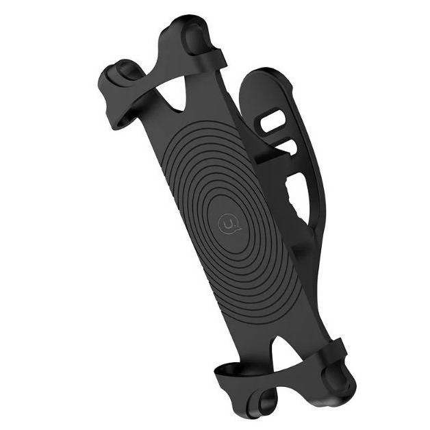 USAMS Велотримач для смартфона  US-ZJ053 Bicycle Silicon Phone Holder Black (ZJ53ZJ01) - зображення 1