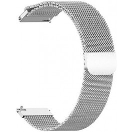   BeCover Ремешок для Samsung Galaxy Watch/Gear  Milanese Style Silver (707787)