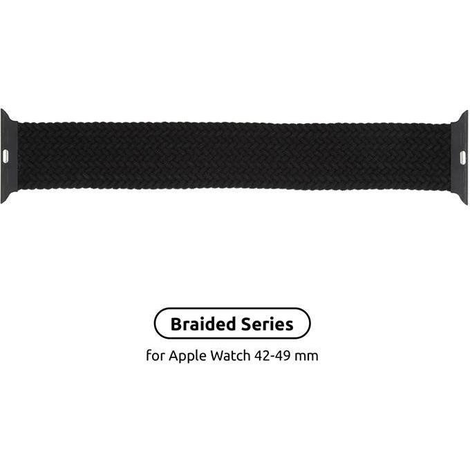 ArmorStandart Ремінець  Braided Solo Loop для Apple Watch 42mm / 44mm Charcoal Size 10 (172 mm) (ARM58074) - зображення 1