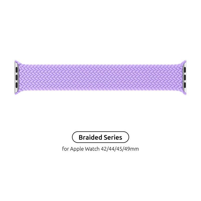 ArmorStandart Ремінець  Braided Solo Loop для Apple Watch 42/44/45/49 mm Size 8 (160 mm) Lavender Grey (ARM64911) - зображення 1