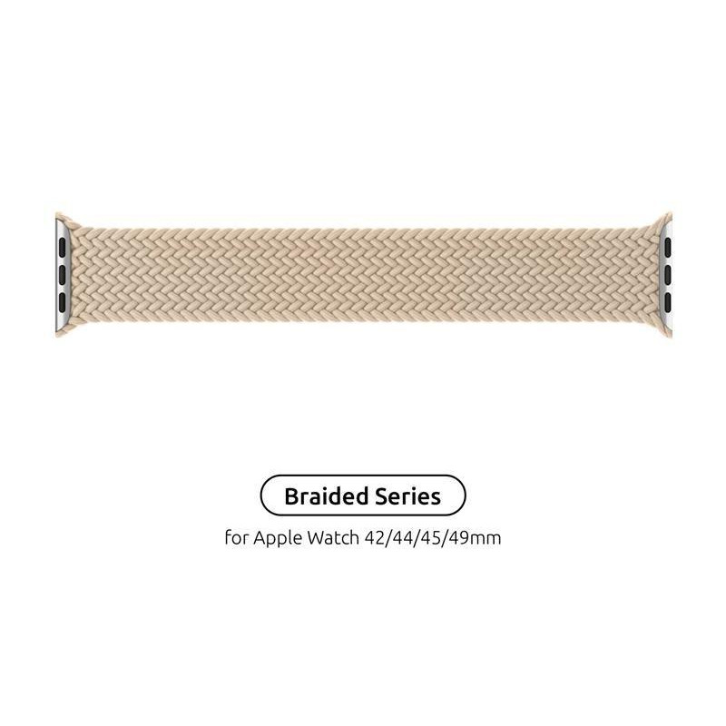 ArmorStandart Ремінець  Braided Solo Loop для Apple Watch 42/44/45/49 mm Size 10 (172 mm) Beige (ARM64903) - зображення 1