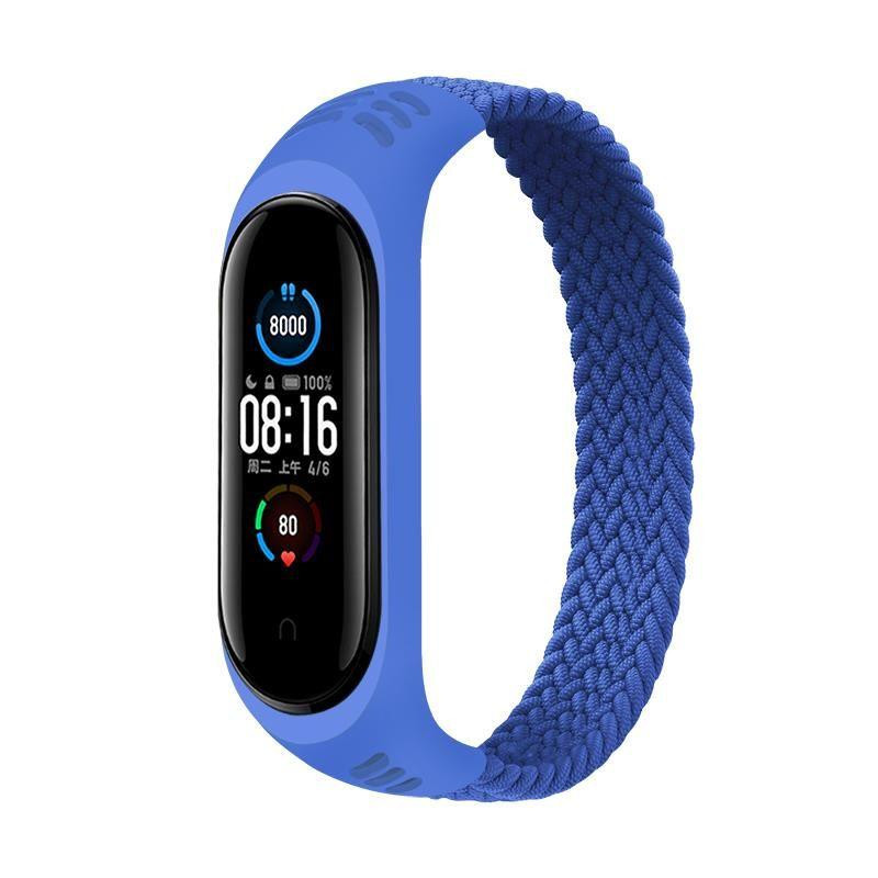 BeCover Ремешок Elastic Nylon Style  для Xiaomi Mi Smart Band 5 / Mi Smart Band 6 (Size S) Deep Blue (706138 - зображення 1