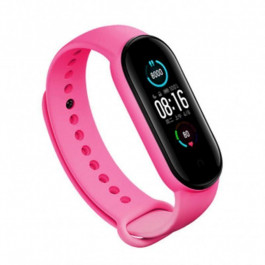   BeCover Силіконовий ремінець для Xiaomi Mi Smart Band 5 / Mi Smart Band 6 Hot Pink (705556)