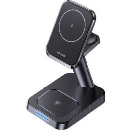   USAMS US-CC150 3in1 Charging Stand 20W Black (CC150WXC01)