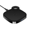 USAMS US-CD89 2in1 Wireless Charger 10W Black (CD89JN01) - зображення 1