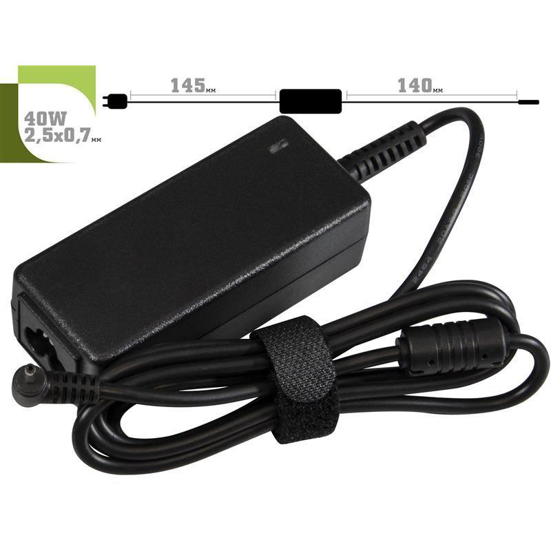 1StCharger для ноутбука Samsung 12V 40W 3.33A 2.5х0.7мм + каб.пит. (AC1STSA40WB) - зображення 1