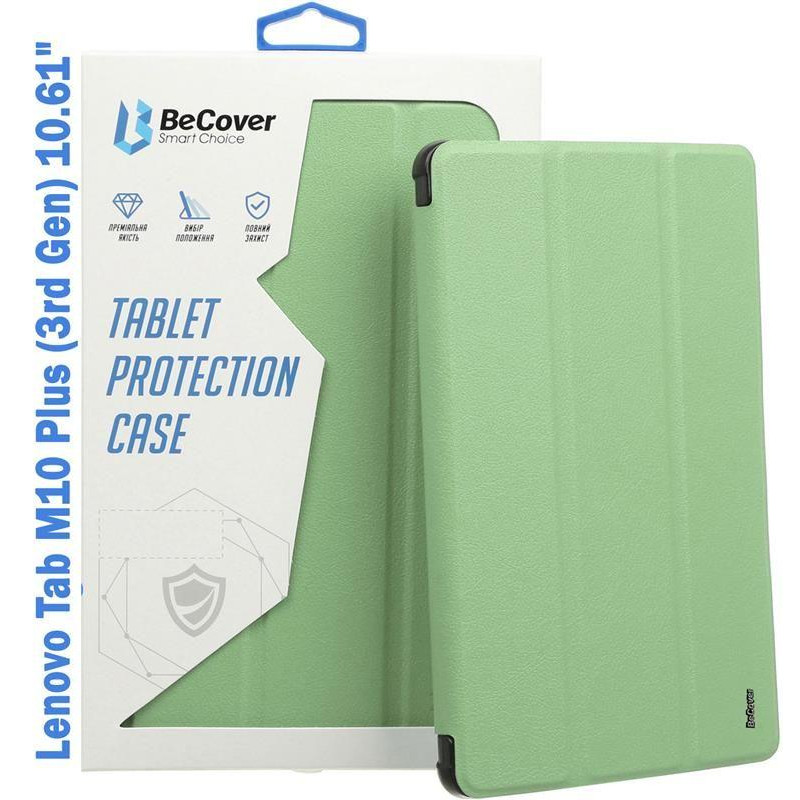 BeCover Чохол-книжка з кріпленням для Lenovo Tab M10 Plus (3rd Gen)/K10 Pro Green (708333) - зображення 1