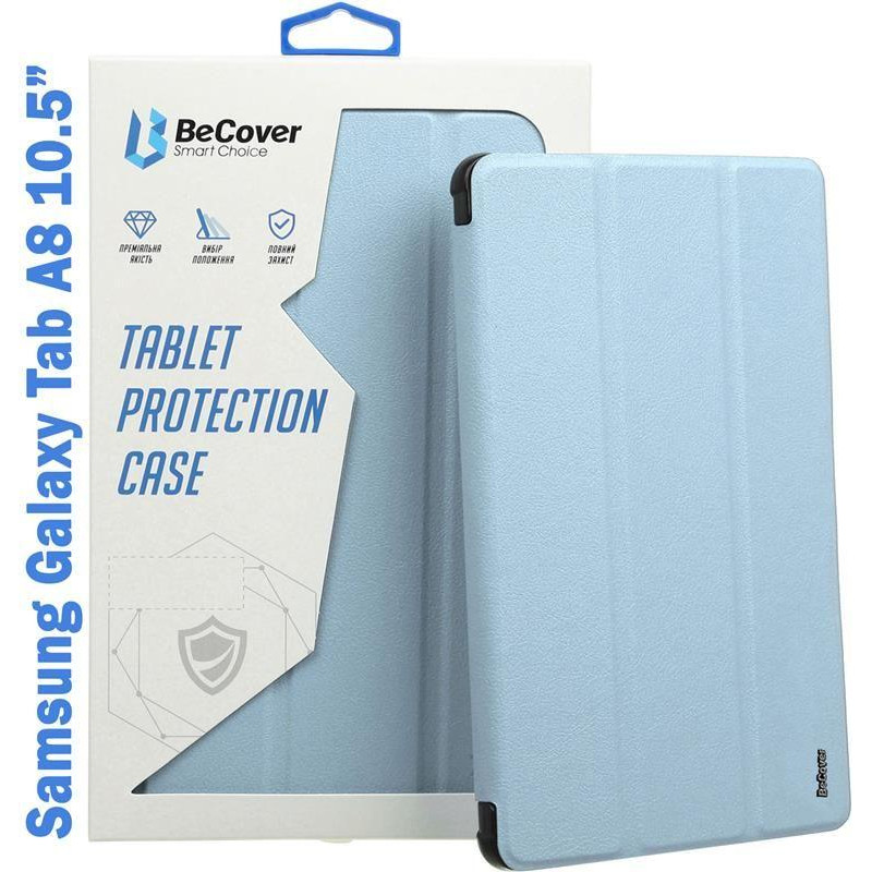 BeCover Чохол-книжка Soft Edge Samsung Galaxy Tab A8 10.5 2021 SM-X200 / SM-X205 Light Blue (708331) - зображення 1