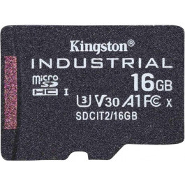   Kingston 16 GB microSDHC UHS-I (U3) V30 A1 Industrial (SDCIT2/16GBSP)