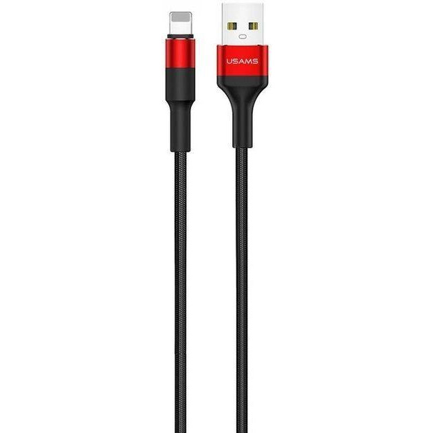 USAMS US-SJ220 USB to Lightning 1.2m Red (SJ220IP02) - зображення 1