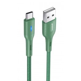   USAMS US-SJ460 USB Type-A to USB Type-C 1.2m Green (SJ460USB02)