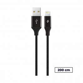   TTEC 2DK19 AlumiCable XL USB 2.0 to Lightning 2m Black (2DK19S)