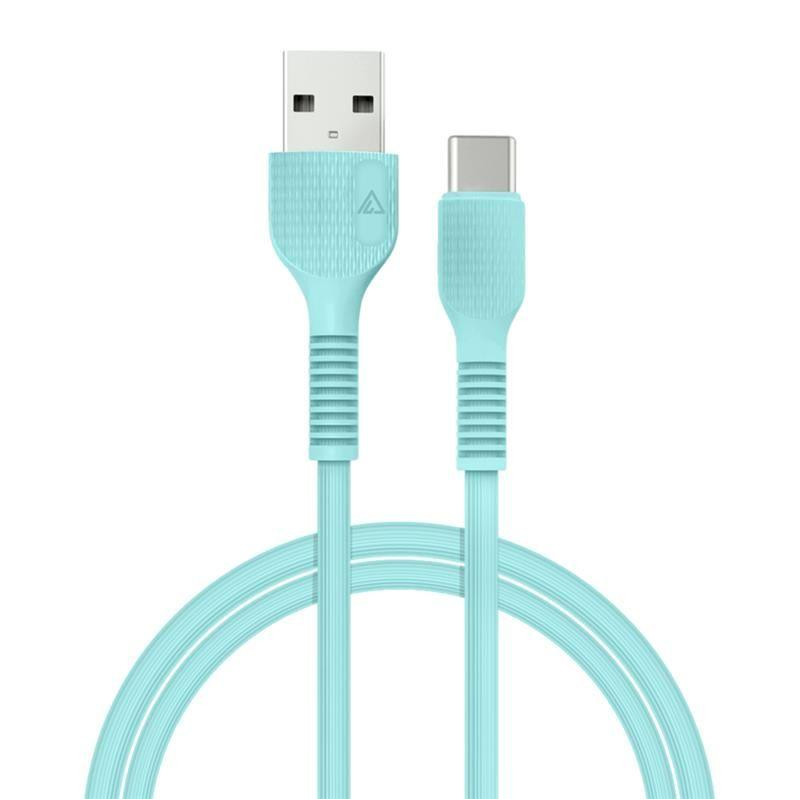 ACCLAB AL-CBCOLOR-T1MT USB to Type-C 1.2m Mint (1283126518256) - зображення 1