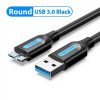 Vention USB to USB Type-B 0.5m Black (COPBD) - зображення 1