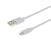 Grand-X USB-A - microUSB 2.5m White (PM025W) - зображення 1