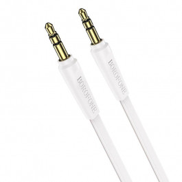   Borofone BL6 AUX audio cable 1m White (BL6-1W)