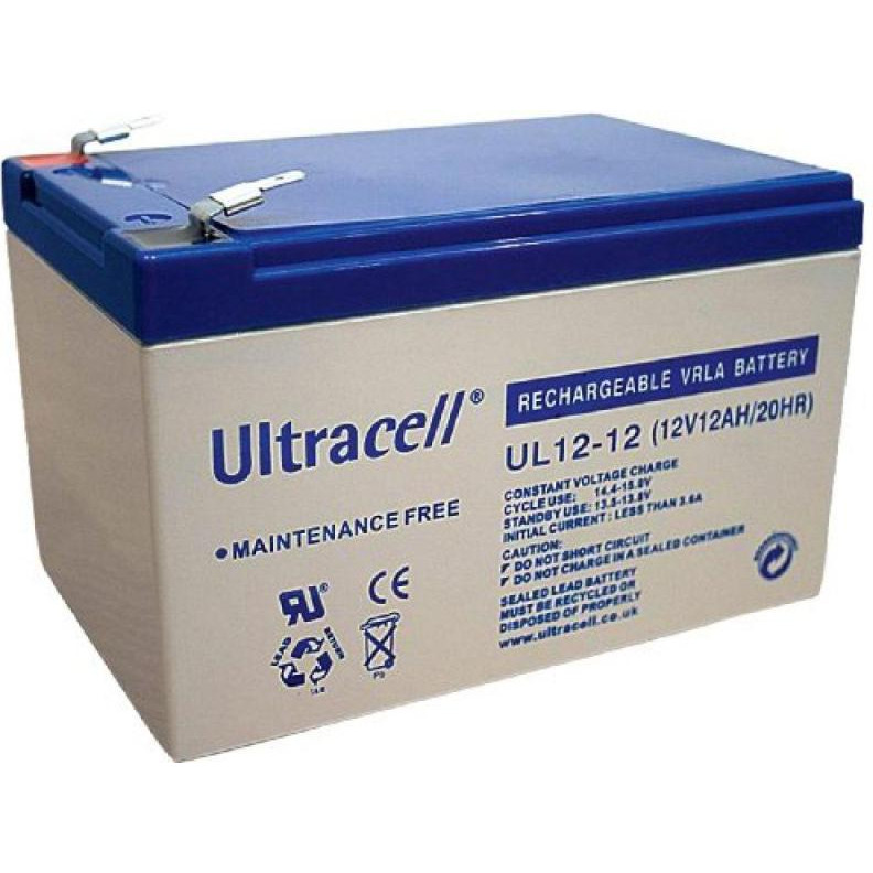 Ultracell 12V-12Ah AGM (UL12-12) - зображення 1