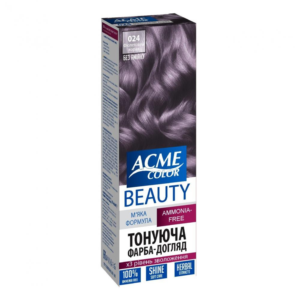 Acme color Гель-фарба  Color Beauty № 024 Фіолетовий корал 69 г (4820000300285) - зображення 1