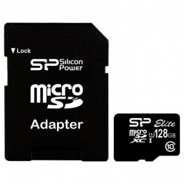   Silicon Power 128 GB microSDXC UHS-I Elite SP128GBSTXBU1V10