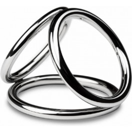   Sinner Gear Unbendable Triad Chamber Metal Cock and Ball Ring - Large (SO4617)