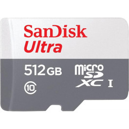   SanDisk 512 GB microSDXC UHS-I U1 V30 A2 Ultra (SDSQUNR-512G-GN3MN)