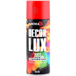   NOWAX Фарба високотемпературна 370°, Spray 450ml, червоний, (FLAME RED/RAL3000)