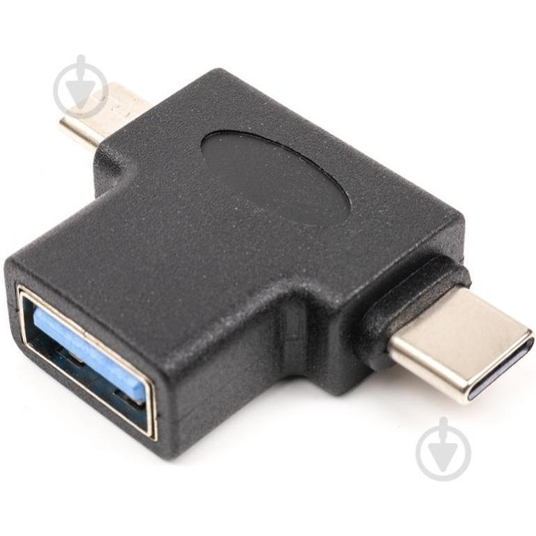 PowerPlant USB 2.0 AF - Type-C/Micro-B (CA913121) - зображення 1