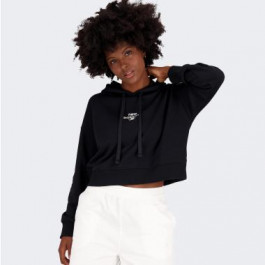 New Balance Чорна жіноча кофта  Essentials Reimagined Arch. Crop Hoodie nblWT31509BK