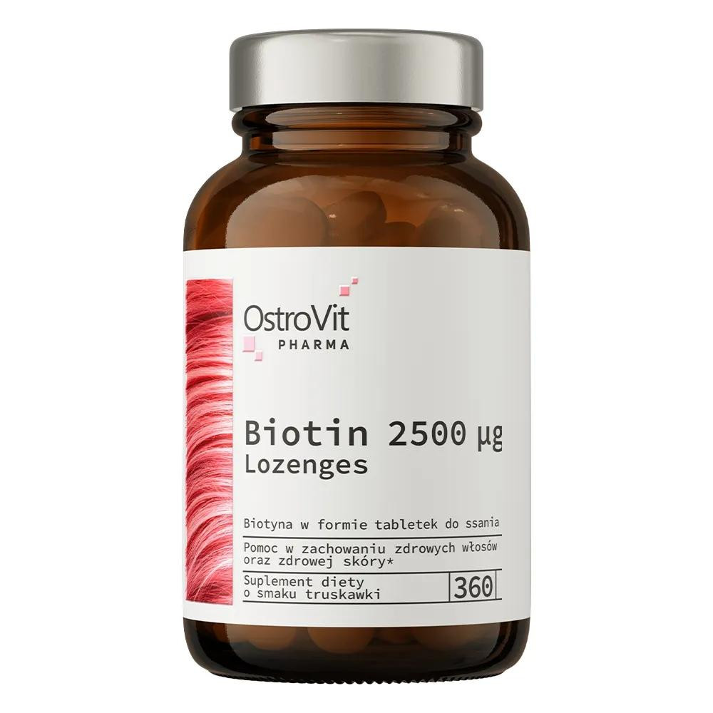 OstroVit Pharma Biotin 2500 µg Lozenges360 таблеток - зображення 1