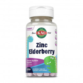   KAL Zinc Elderberry 5mg 90 таблеток Berry